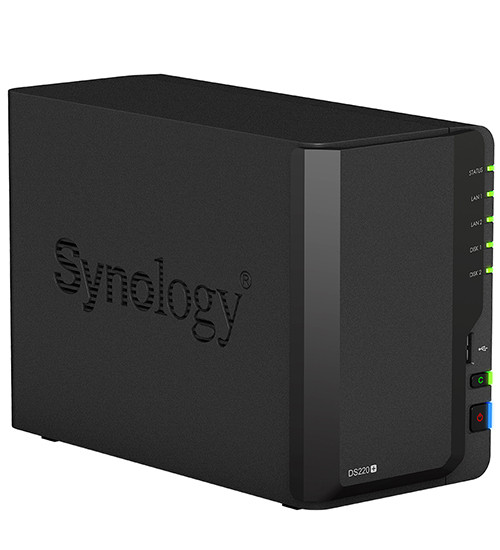 NAS Synology DiskStation DS220+, iCeleron J4025-2.0 GHz/2GB DDR4/0TB, 2 HDD SATA HS, 2x GbE, USB 3.0 - фото 1 - id-p93074096