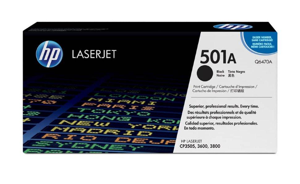 Картридж HP Q6470A (501A) Black для LaserJet CP3505/3600/3800