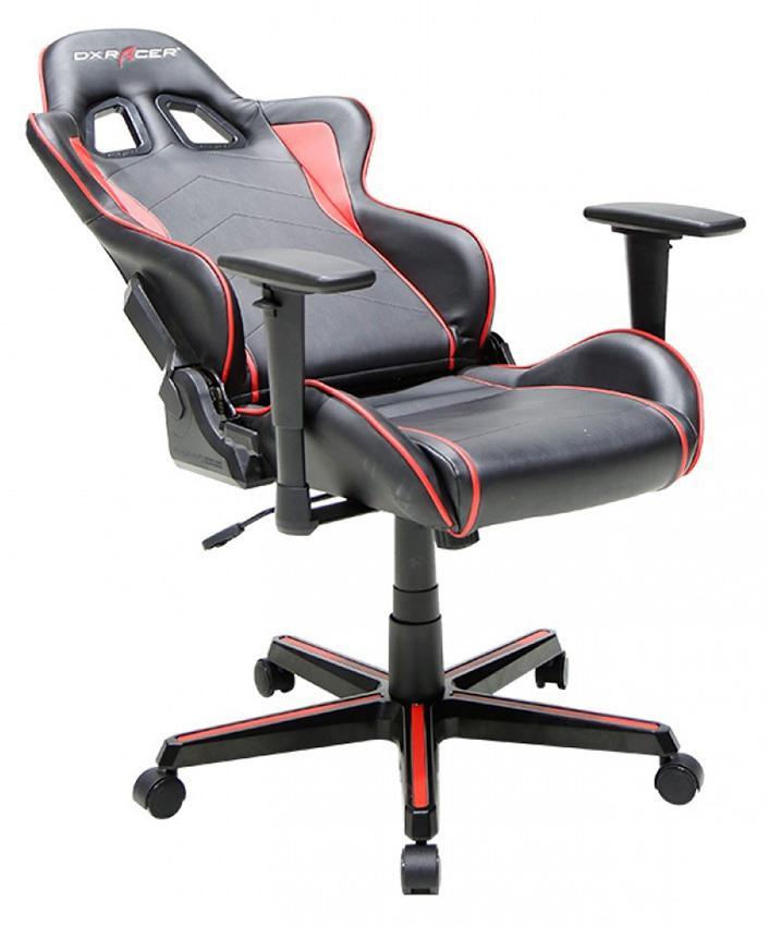 Кресло игровое компьютерное DXRacer Formula OH/FH08/NR, рег. высоты, подлокотник,90 кг, Black-Red - фото 2 - id-p93086067