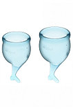 Набор менструальных чаш Satisfyer Feel secure Menstrual Cup (light blue), фото 2