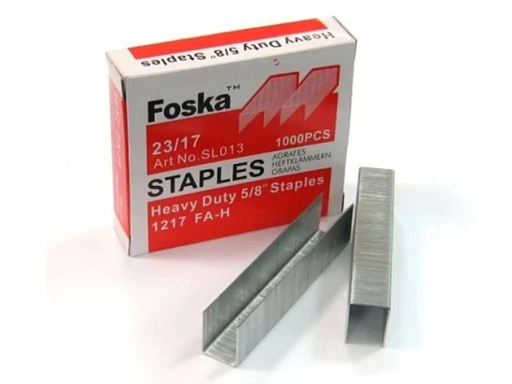 Скобы Foska для степлера e2849623/17, 1000 шт/кор