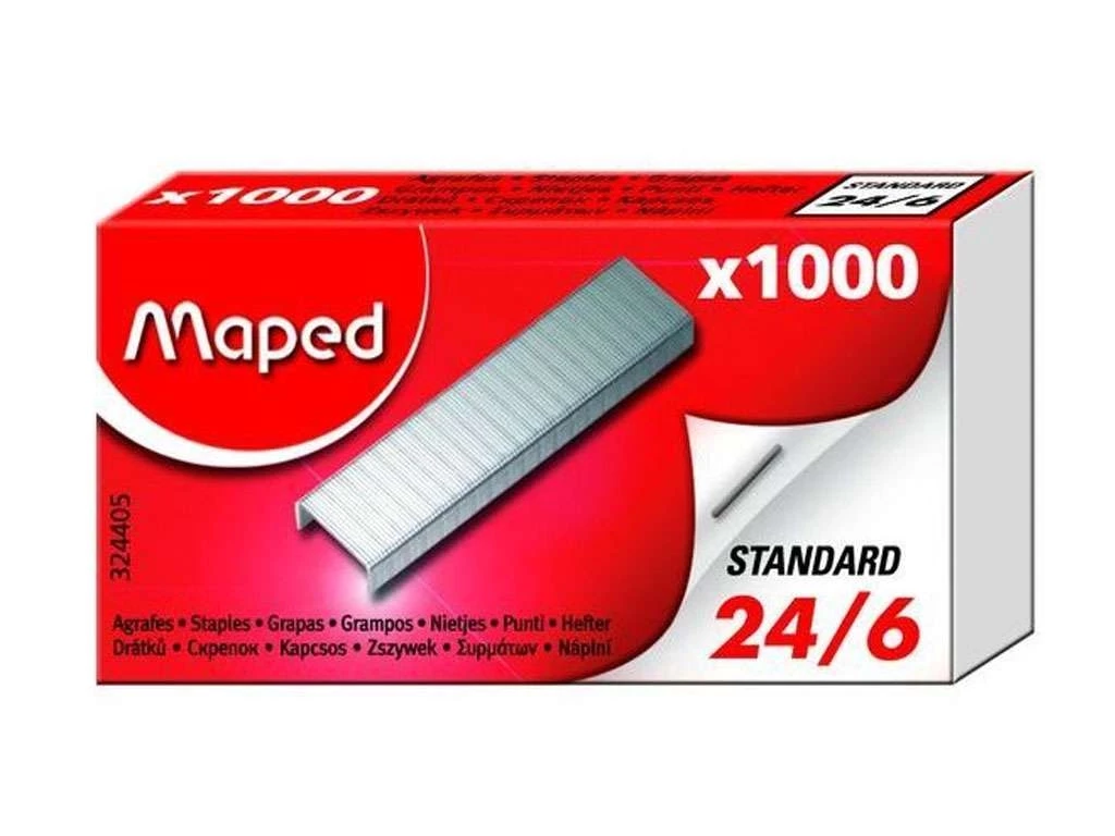 Скобы MAPED для степлера e2849624/6, 1000 шт/кор