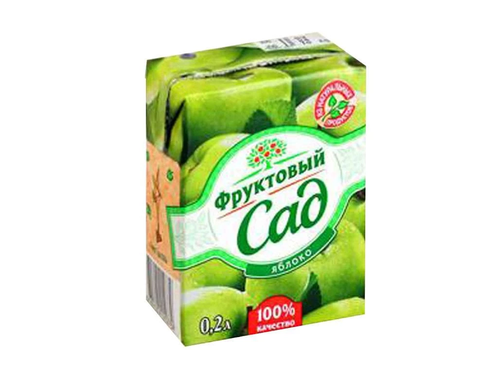 Сок "Фруктовый Сад", яблоко, 0,2 литра