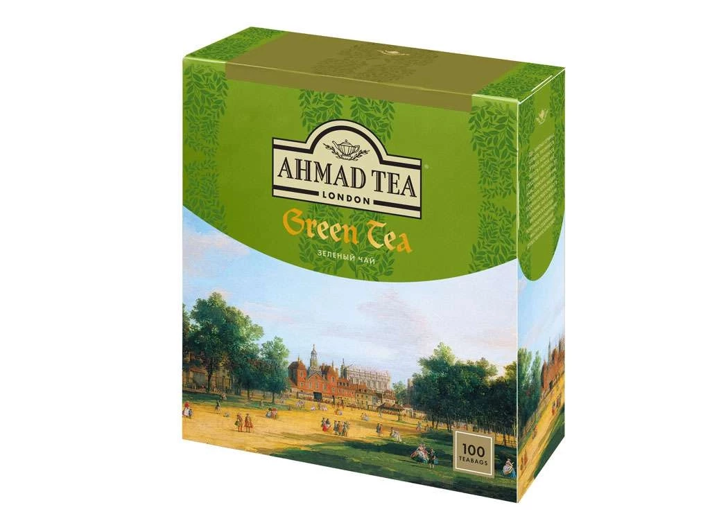 Чай AHMAD Green Tea (зеленый чай) 100 пакетиков