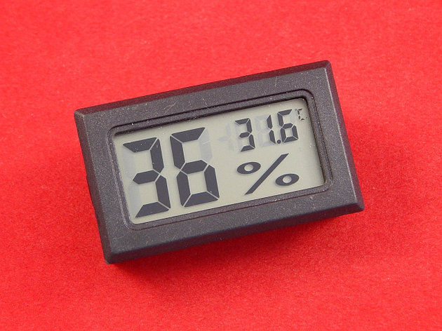Датчик температуры и влажности с дисплеем (Черный), фото 2