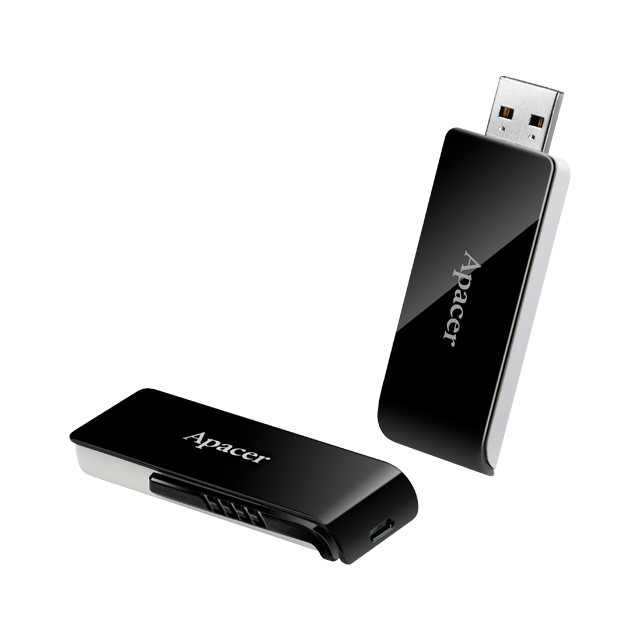 USB Flash Drive Apacer AH350 64Gb черный-белый - фото 3 - id-p93092591