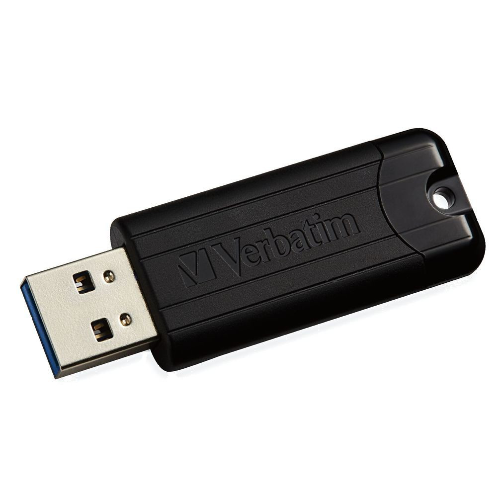 USB Flash Drive Verbatim PinStripe 16Gb черный - фото 1 - id-p93093043