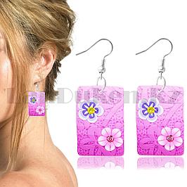 Серьги в гавайском стиле