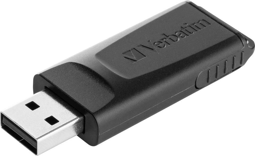 USB Flash Drive Verbatim Slider 64Gb черный - фото 3 - id-p93093145