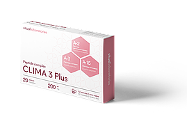 КЛИМА 3 Плюс 20 (Clima 3 Plus®) для женского здоровья – яичники, щитовидная железа, сосуды. Пептидный комплекс