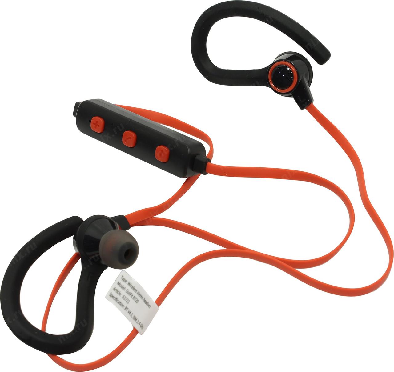 Bluetooth гарнитура Defender OutFit B720, черный/красный - фото 2 - id-p93094567