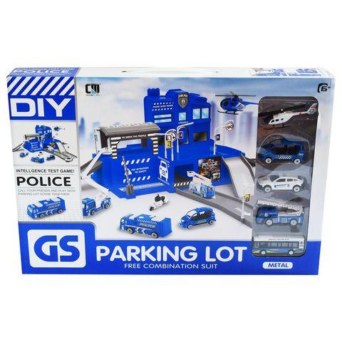 Игровой набор-конструктор «Парковка» GS Parking Lot с машинками из металла (Строители) - фото 5 - id-p93094880