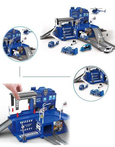 Ойын жинағы-конструктор "Тұрақ" GS Parking Lot металдан жасалған машинкалармен (Полиция б лімшесі) - фото 3 - id-p93095148