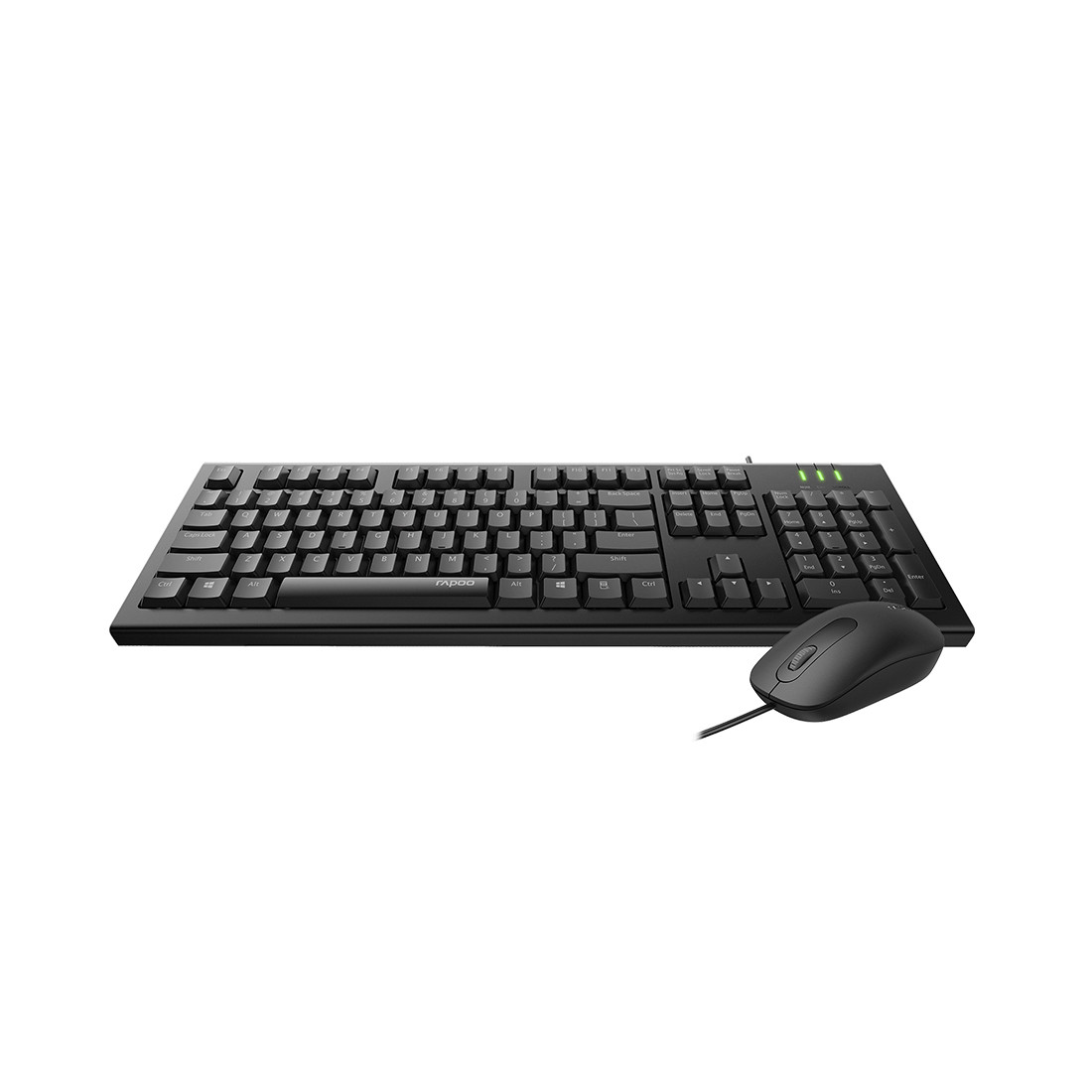 Клавиатура Rapoo X120PRO, USB + мышь, черный - фото 3 - id-p93102037