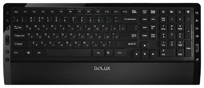 Клавиатура Delux DLK-1900UB, USB черный