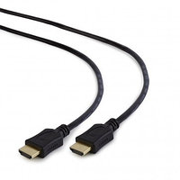 Кабель HDMI Cablexpert CC-HDMI4L-15, 4.5м, v1.4, 19M/19M, серия Light, черный,позол.разъ, экр, пакет