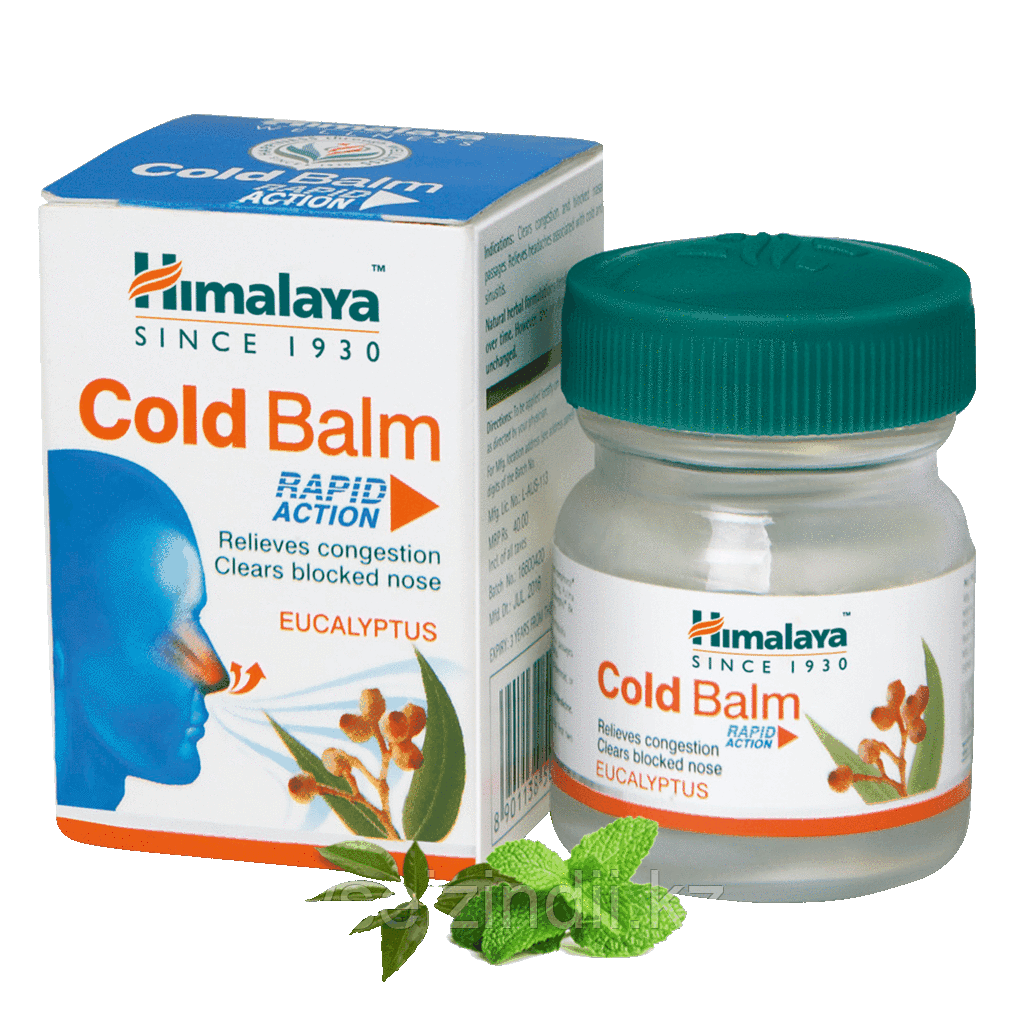 Бальзам от простуды Колд балм, Гималаи (Cold Balm, Himalaya), 10 гр
