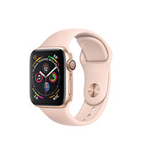 Смарт-часы Apple Watch Series 4, 40mm, 16Gb ROM, Wi-Fi, BT, GPS, фторэластомер, Gold