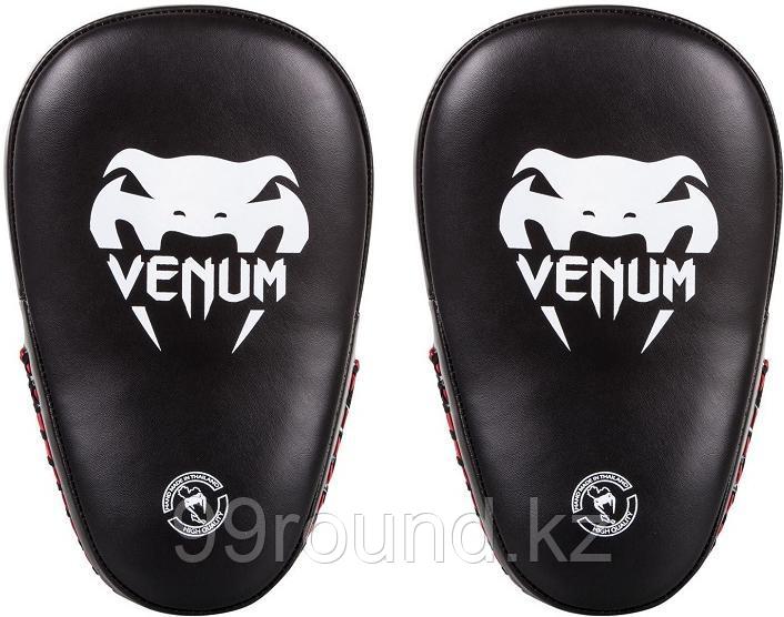 Лапы боксерские Venum Elite Small черный-красный, фото 1