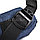 Городской рюкзак с USB портом, синий с черным, фото 6
