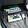 Городской рюкзак с USB портом, синий с черным, фото 5