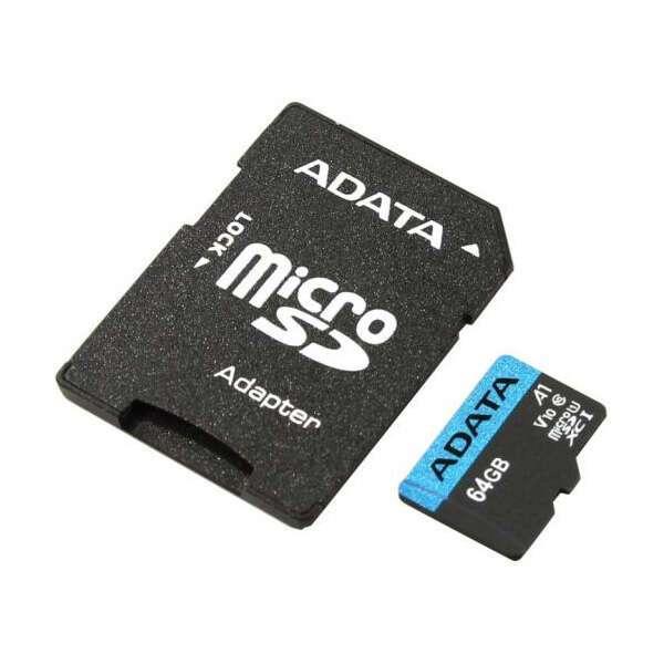 Карта памяти Micro SDXC 64Gb ADATA Premier - фото 1 - id-p93107408