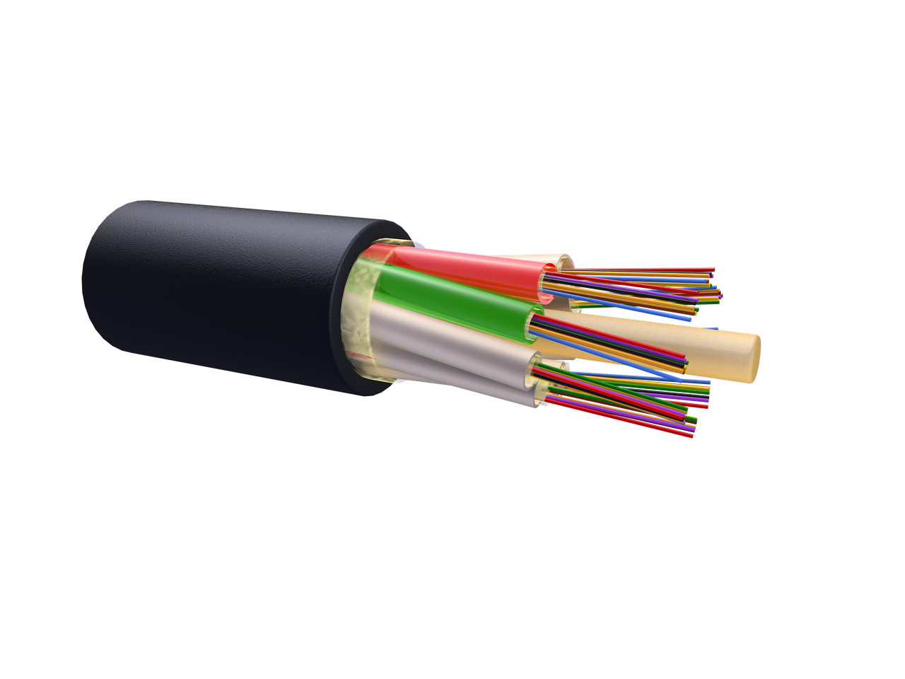 Оптический кабель для прокладки в пластмассовый трубопровод ОК-М6П-А2-2.7 (волокно Corning США)