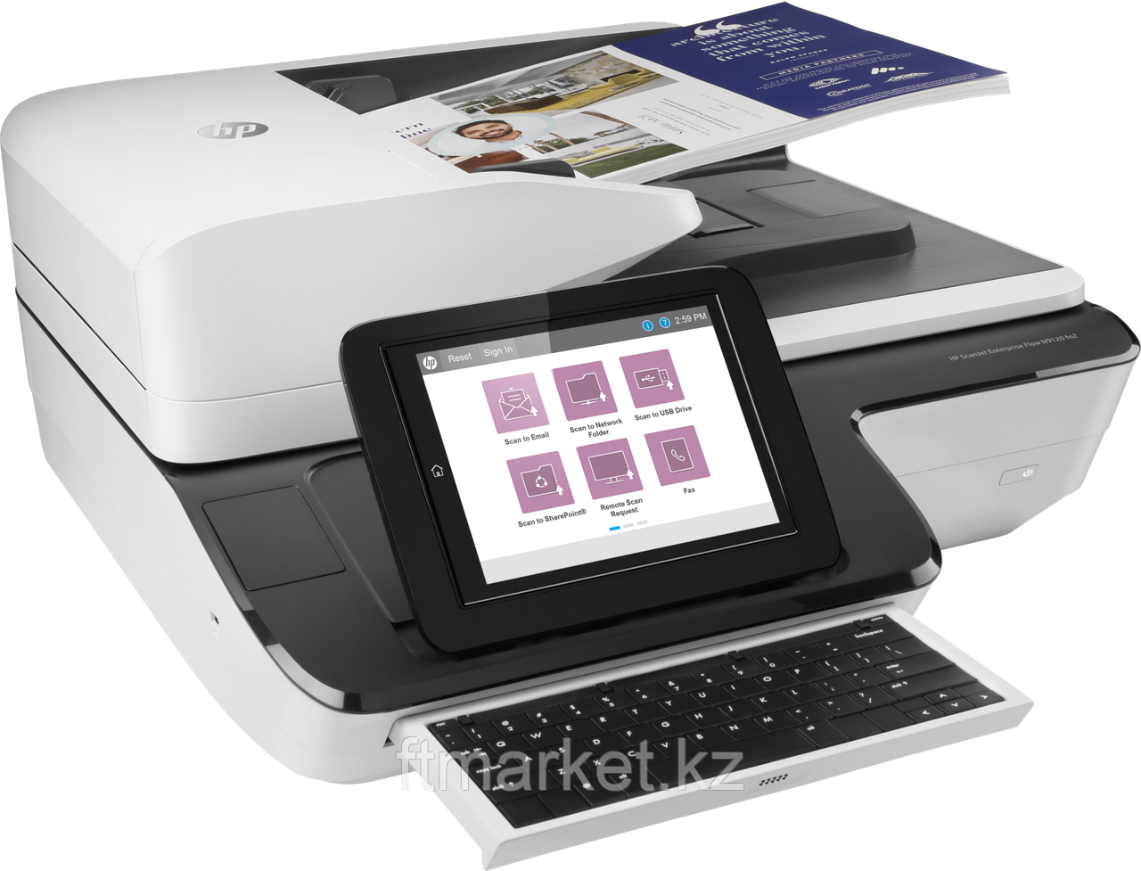 Сканер HP Cканер HP L2763A ScanJet Enterprise Flow N9120 fn2 (A3) 600 dpi, 24 bit, ADF (200 pages), 120/120