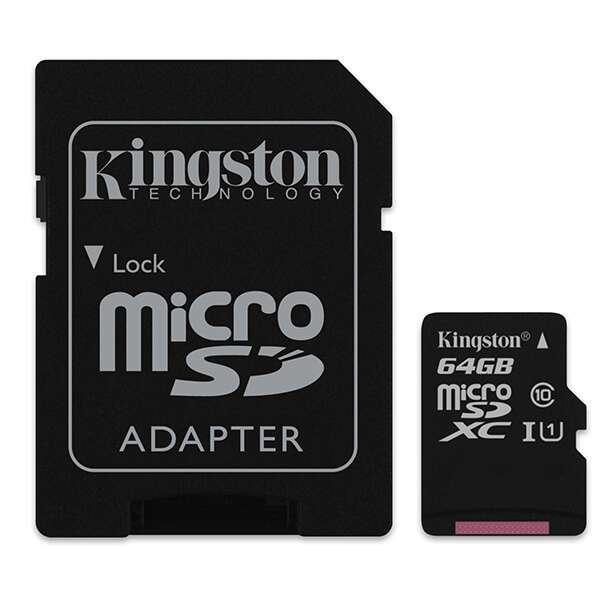 Карта памяти Kingston Micro SDXC 64Gb - фото 1 - id-p93108597