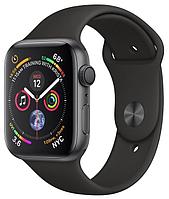 Смарт-часы Apple Watch Series 4, 44mm, 16Gb ROM, Wi-Fi, BT, GPS, фторэластомер, Space Gray-Black