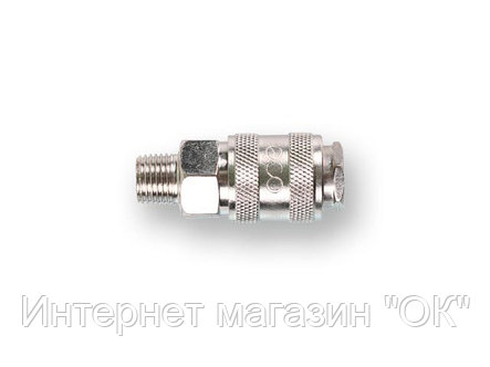 Быстросъемное соединение 1/4" ("мама") х нар. резьба (сталь) ECO, фото 2