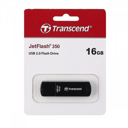USB - накопитель Transcend JetFlash 350 16 GB, черный