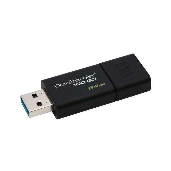 USB-накопитель Kingston DataTraveler 100 G3 64 Gb, черный