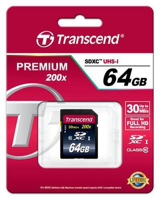 Карта памяти Transcend SDXC 64 ГБ [TS64GSDXC10]