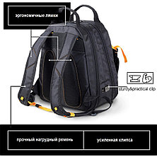Рюкзак для инструментов, 1680D OXFORD 420х320х200 мм (3 отдела, 37 карманов), фото 3