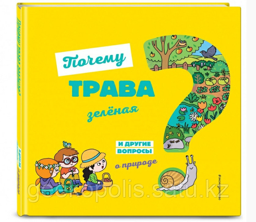 Книга «Почему трава зелёная? И другие вопросы о природе», Жозефин Соваж, Твердый переплет