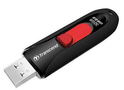 USB накопитель 32Gb Transcend JetFlash 590, черный+красный