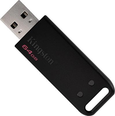 USB накопитель 64Gb Kingston DataTraveler 20, черный