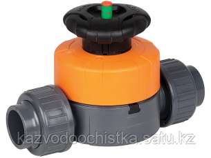 Клапан мембранный диафрагменный ПВС/PVC д.25 DN 20