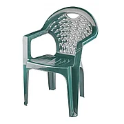 Пластиковое кресло (стул) М7308, цвет тёмно-зелёный