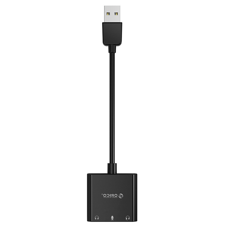 Звуковая карта Orico SKT3, USB, внешняя черный - фото 1 - id-p93122724
