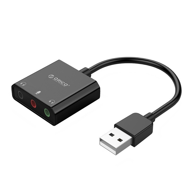 Звуковая карта Orico SKT3, USB, внешняя черный - фото 2 - id-p93122724