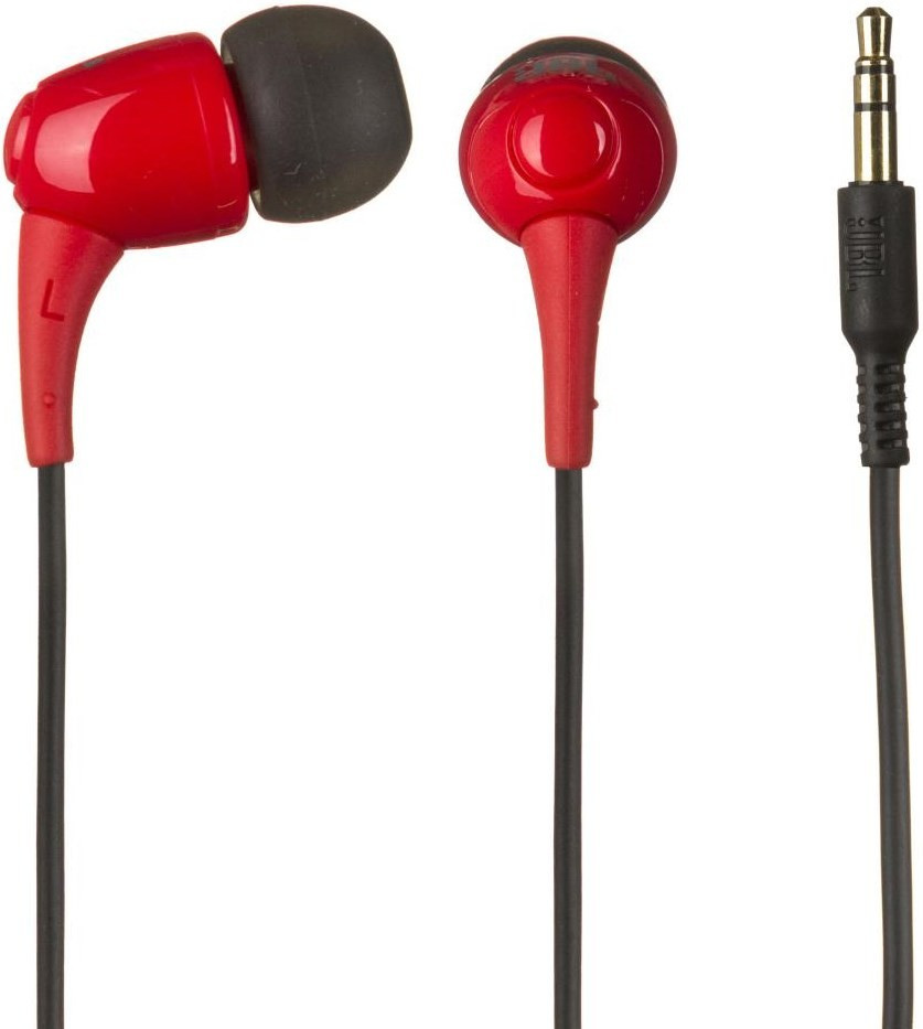 Наушники JBL T100, красный