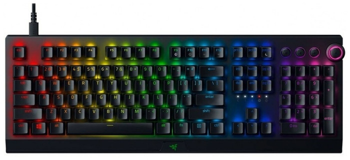 Клавиатура Razer BlackWidow V3 Pro, Black, Gaming, Multimedia, Green Switch, RGB-Backlight, USB - фото 1 - id-p93123797