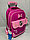 Школьный рюкзак на колесах для девочек, 1-3-й класс. Высота 50 см, ширина 30 см, глубина 20 см., фото 2