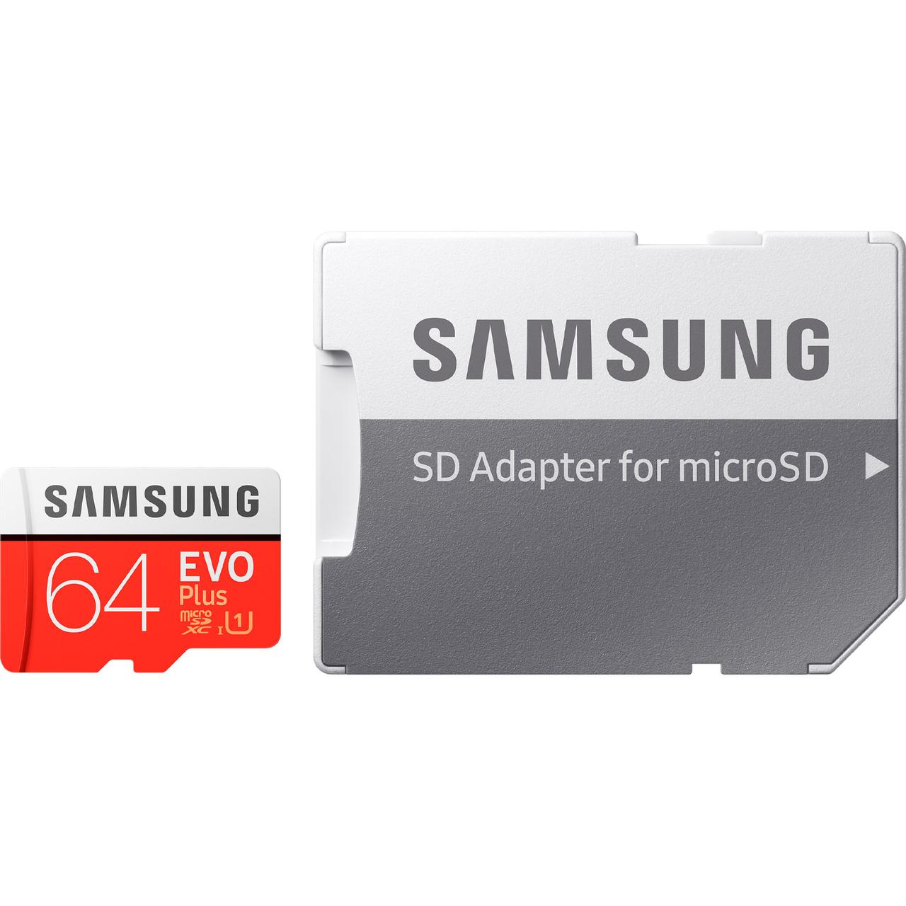 Карта памяти 64GB Samsung Evo Plus Class 10 UHS-I U1 - фото 1 - id-p93134835