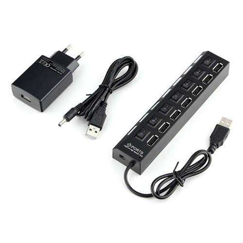 USB концентратор 7 port, Gembird UHB-U2P7-02, Черный - фото 2 - id-p93139539
