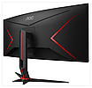 Монитор 34" AOC CU34G2X/BK, Black-Red, VA,3440x1440@144Hz,300кд/м2, 3000:1, H/V:178, 1ms, 2HDMI, 2DP, фото 2