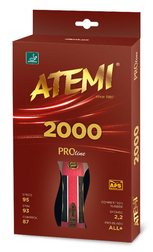 Ракетка для настольного тенниса ATEMI PRO 2000 AN (с анатомической ручкой) - фото 2 - id-p93142658