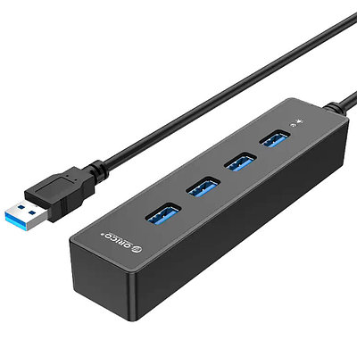 USB - хаб Orico W8PH4-U3, черный